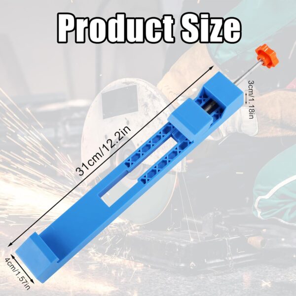 Adjustable Blue Cutting Machine Base Guide – Precision Clamp for Electric Saw & Milling Tasks - Image 2