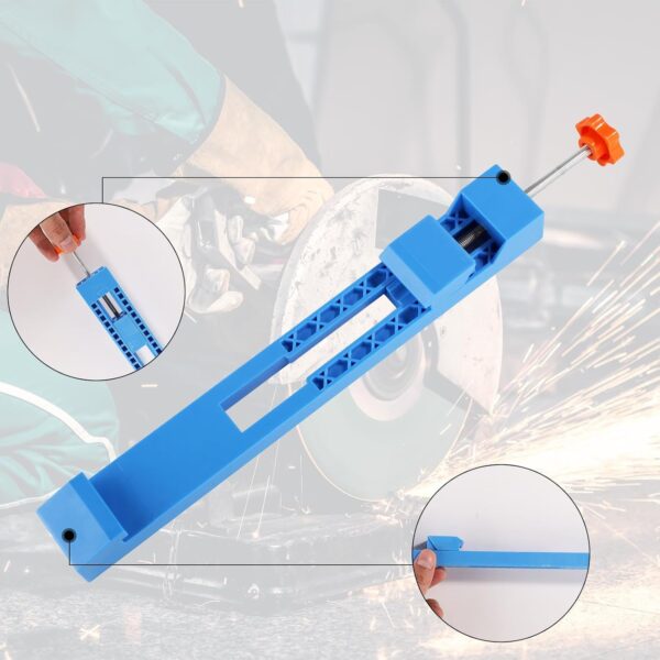 Adjustable Blue Cutting Machine Base Guide – Precision Clamp for Electric Saw & Milling Tasks - Image 4