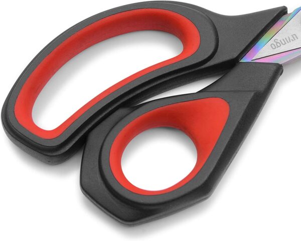 9.5" Heavy-Duty Tailor Scissors – Titanium-Coated Steel for Fabric & Leather, Comfort Grip - Image 4