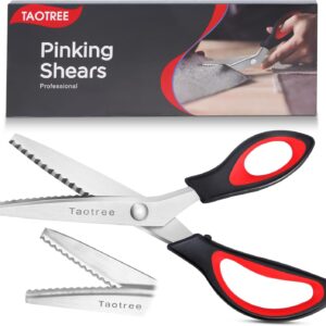 9.5" Pinking Shears – Zigzag Fabric Scissors for Sewing & Crafting