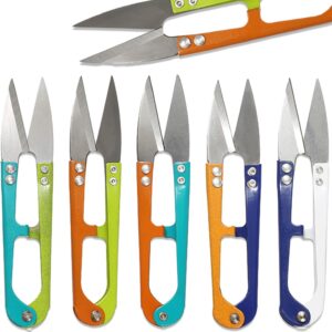 5PCS 4.1" Embroidery Scissors – Multipurpose Thread Cutters for Sewing & Crafts