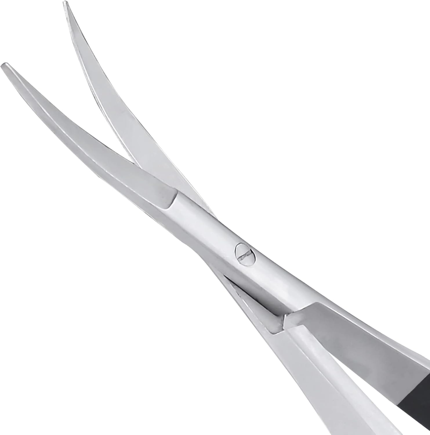 4.5" Spring-Action Curved Blade Snips – Squeeze Scissors with Pouch for Sewing & Crafts - Image 2