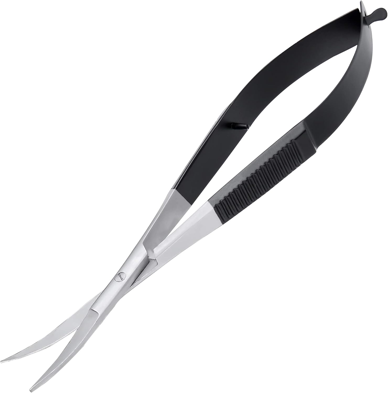 4.5" Spring-Action Curved Blade Snips – Squeeze Scissors with Pouch for Sewing & Crafts - Image 3