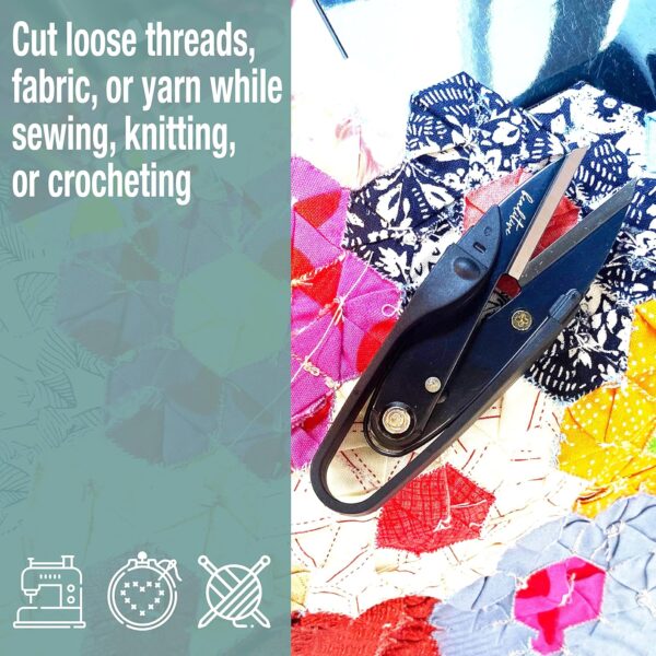 Premium Thread Snips – High-Carbon Steel Scissors for Sewing, Embroidery & Crafts - Image 2