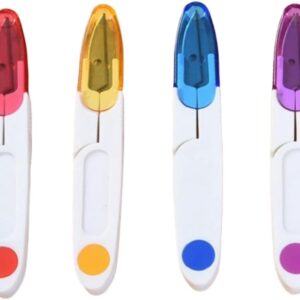 Thread Snips Set – 4pcs Compact Scissors with Covers for Sewing, Crafting & Quilting