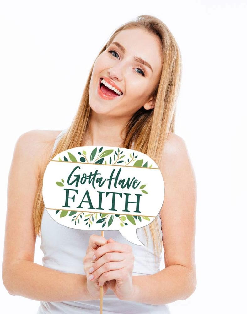 10-piece elegant cross photo booth kit for fun religious party pictures. - Image 4