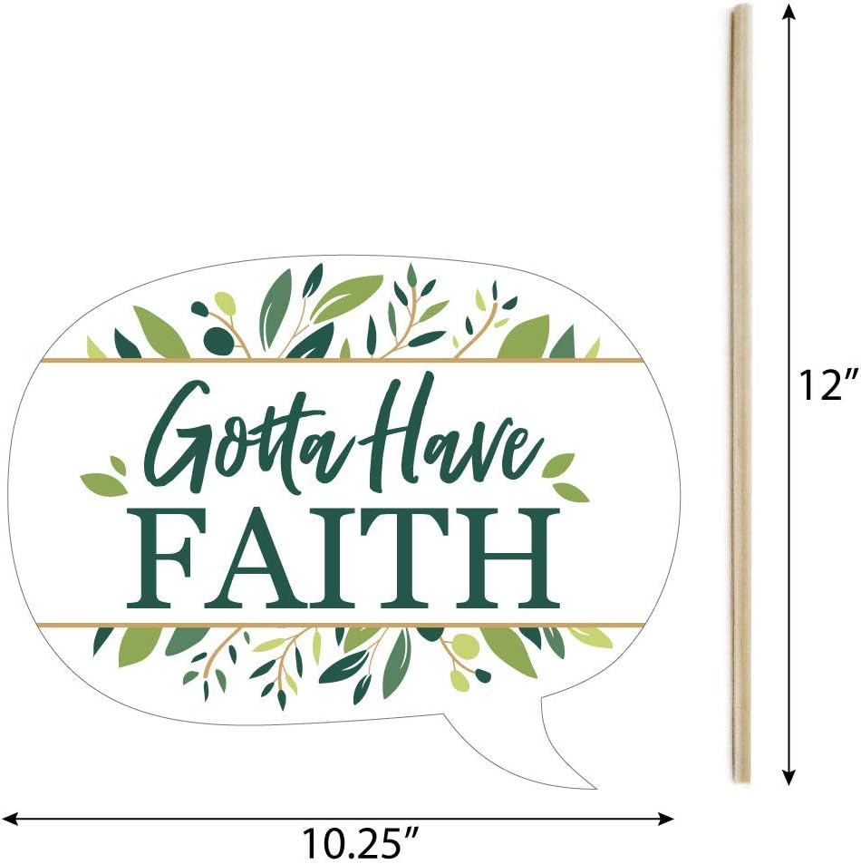 10-piece elegant cross photo booth kit for fun religious party pictures. - Image 2