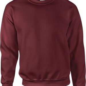 Unisex Cotton Poly Blend Sweatshirt Casual Crewneck Pullover Forest Green