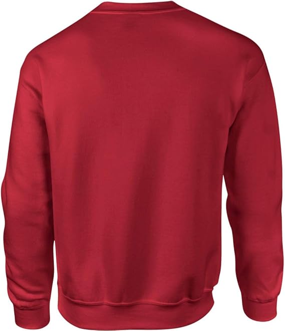 Unisex Cotton Poly Blend Sweatshirt Casual Crewneck Pullover Forest Green - Image 3