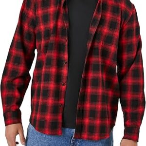 Forever 21 Men's Plaid Flannel Button Up Casual Shirt