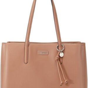 Women’s 3-Compartment Carryall Tote Spacious Lightweight Everyday Handbag