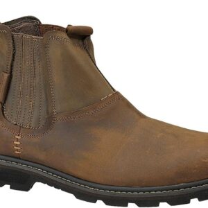 Men’s Leather Chelsea Ankle Boots Slip-On Comfortable Dress