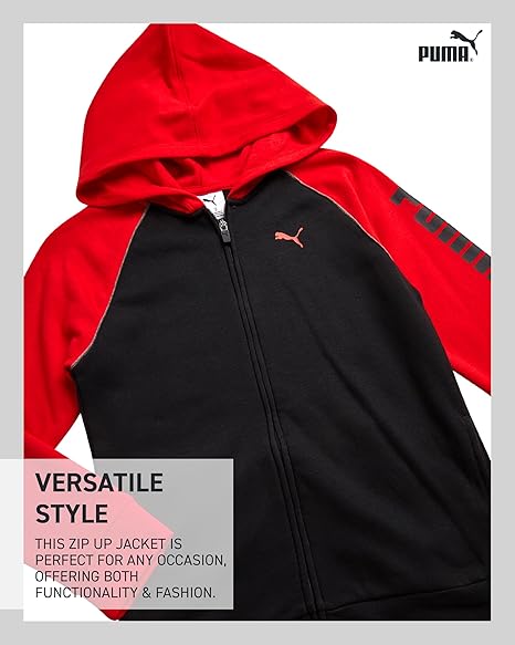 Boys Fleece Tracksuit Set Hoodie Joggers Athletic Outfit - Image 3