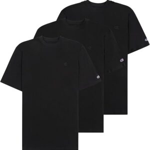 Mens Big Tall Cotton T-Shirts 3-Pack Oversized Crewneck