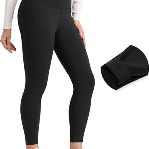 Women High Waisted Thermal Fleece Lined Yoga Leggings Winter Warm Pants