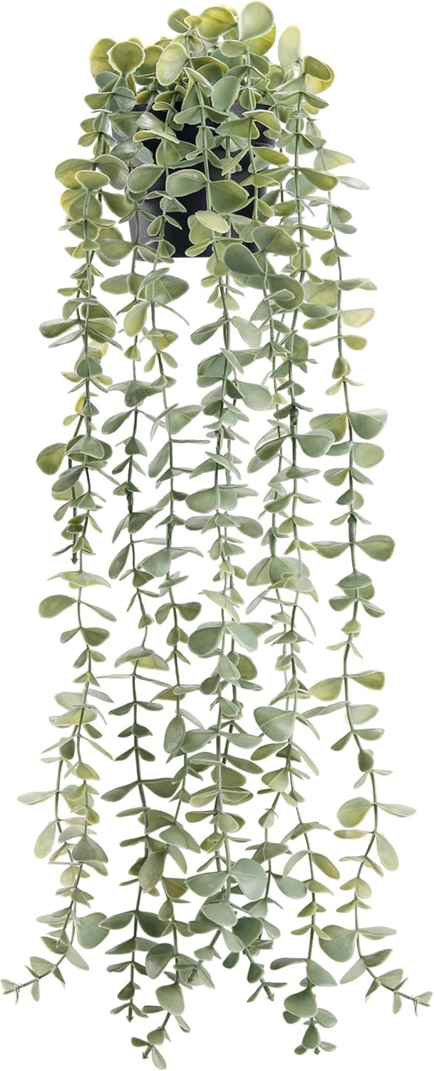 Hanging Faux Eucalyptus Plant Artificial Indoor Modern Décor