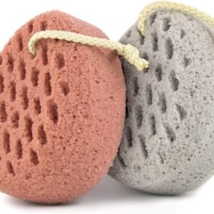 2-Pack Bath Sponge Set Soft Exfoliating Durable Loofah Quick Rinse Rich Lather Shower