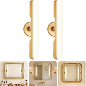 Rechargeable LED Vanity Lights, 2‑Pack Wireless Mirror Bars