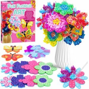 DIY Paper Flower Bouquet Craft Kit for Kids Creative Activities
